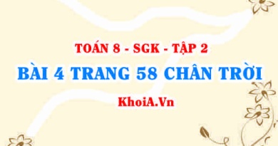 Bài 4 trang 58 Toán 8 Chân trời sáng tạo Tập 2